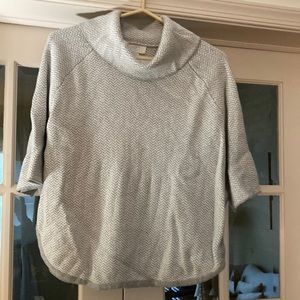 Ladies loft sweater cow neck short sleeve petite